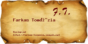 Farkas Tomázia névjegykártya